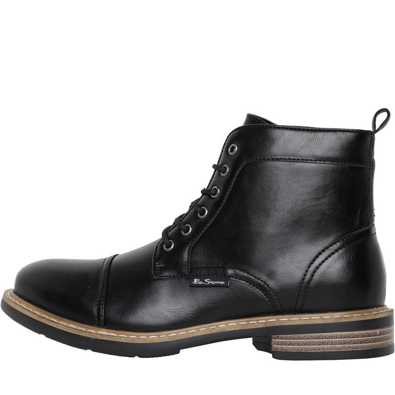 Ben Sherman Herresko med tåkappe Sorte - Billede 1