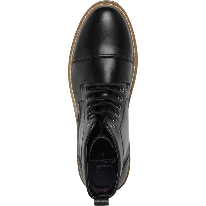 Ben Sherman Herresko med tåkappe Sorte - Billede 4