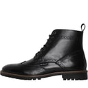 Ben Sherman Herresko i Sort Læder Brogue Støvler