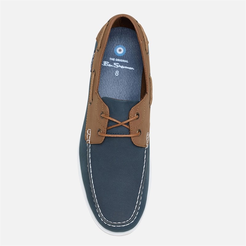 Ben Sherman Herre Oceanic Sejlersko Lys Marineblå - Billede 3