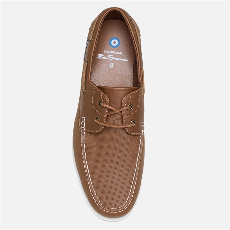 Ben Sherman Herre Oceanic Deck Sejlersko Mellembrun - Billede 3