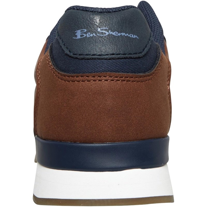 Ben Sherman Herre Owen Retro Sneakers Brun - Billede 3