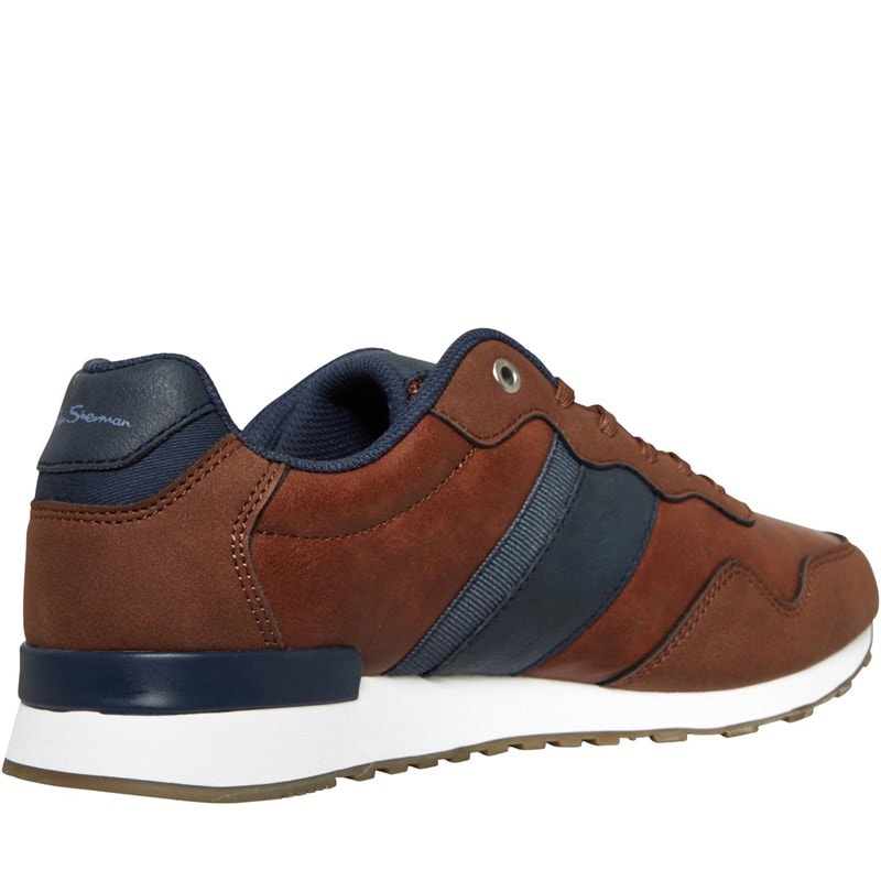 Ben Sherman Herre Owen Retro Sneakers Brun - Billede 5