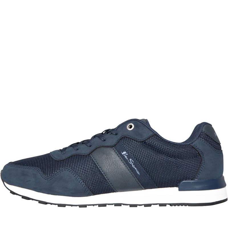 Ben Sherman Herre Owen Retro Run Sneakers Marineblå - Billede 1