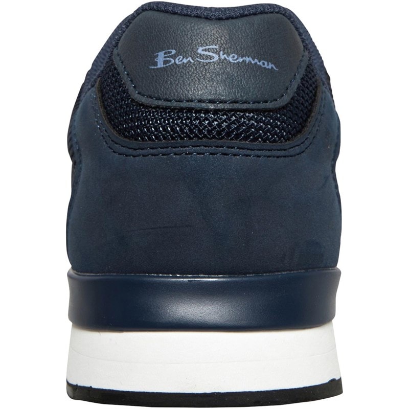 Ben Sherman Herre Owen Retro Run Sneakers Marineblå - Billede 3