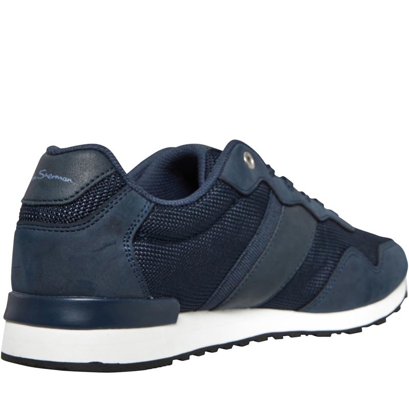 Ben Sherman Herre Owen Retro Run Sneakers Marineblå - Billede 5