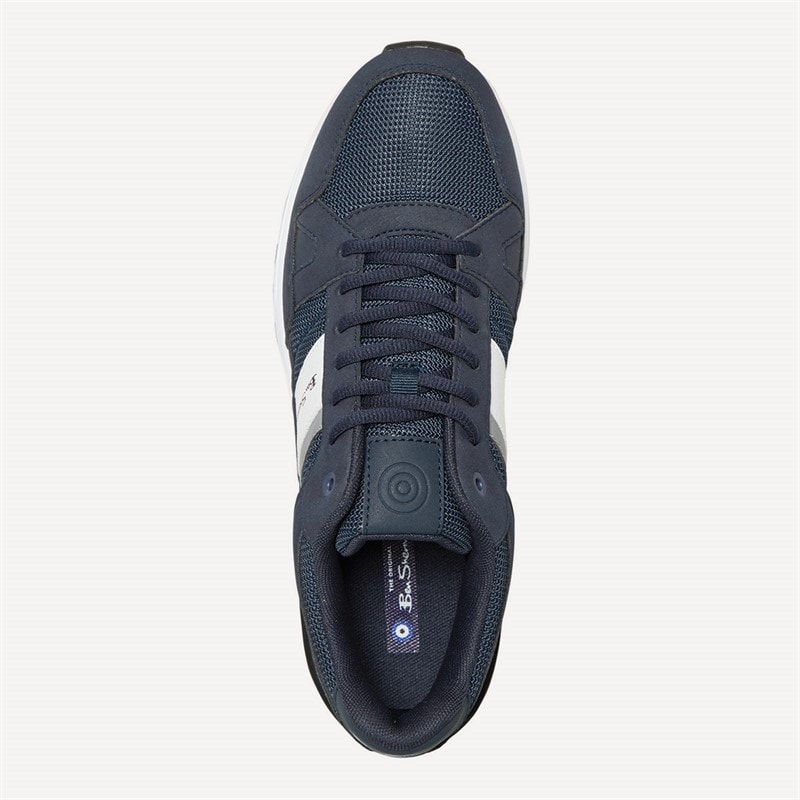Ben Sherman Herre Fowler Sneakers Blå - Billede 4