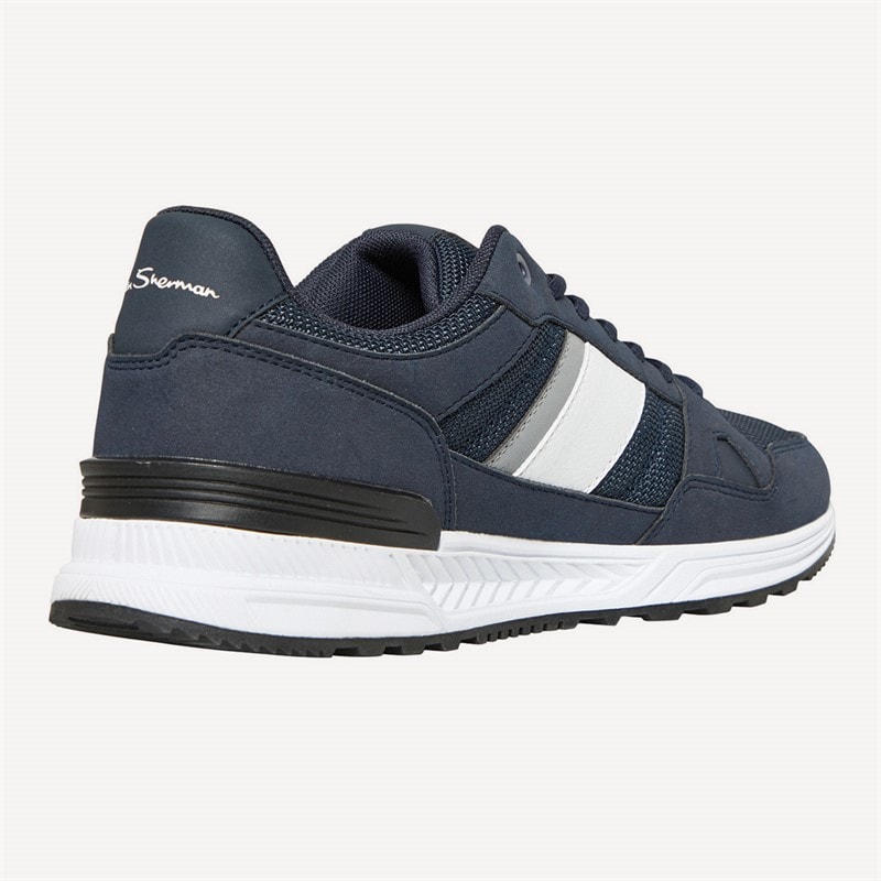 Ben Sherman Herre Fowler Sneakers Blå - Billede 5