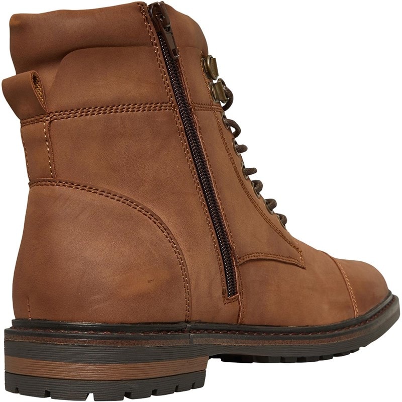 Ben Sherman Herre Bonneville Brogue Støvler Karamel - Billede 5