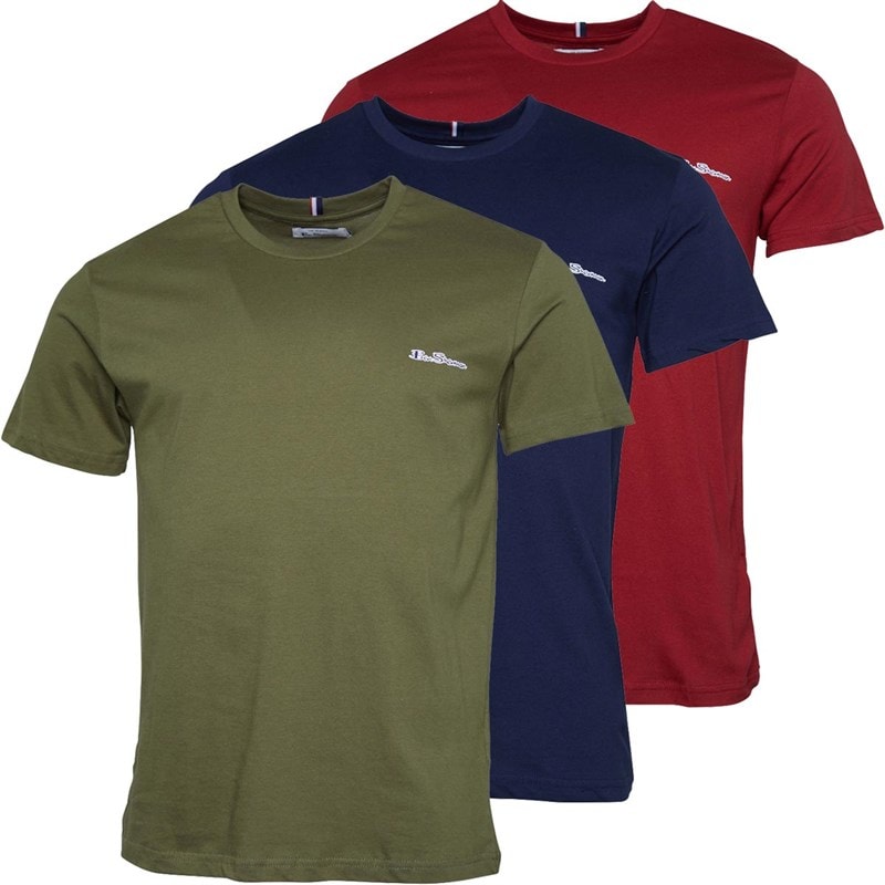 Ben Sherman Herre Otto T-shirts Kakigrøn - Billede 1
