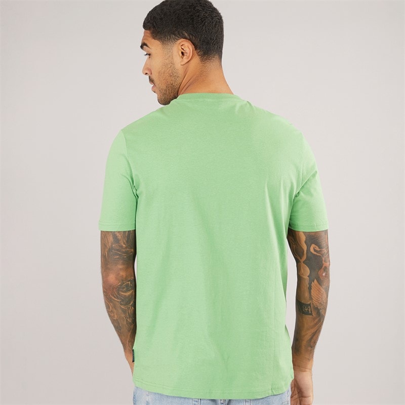 Ben Sherman Herre Trippy Target T-shirts Grøn - Billede 2