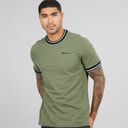 Ben Sherman Herre Pique Ringer T-shirts Lys Khaki