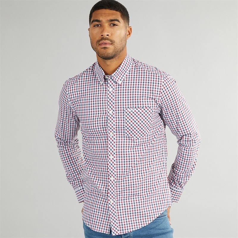 Ben Sherman Herre House Langærmet shirts Flerfarvet
