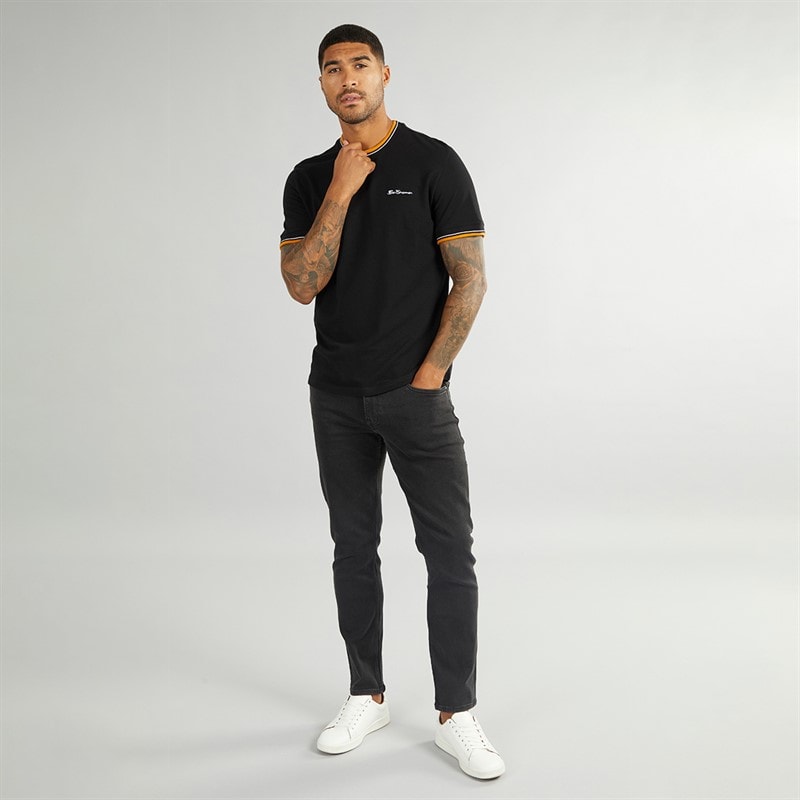 Ben Sherman Herre T-shirts Sort - Billede 3