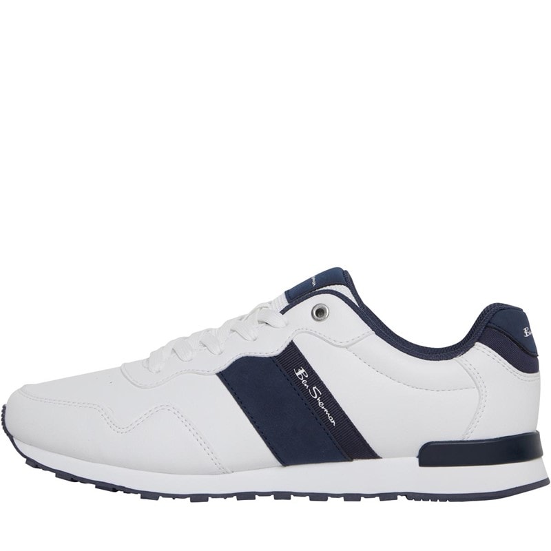 Ben Sherman Herre Owen Retro Sneakers Hvid - Billede 1