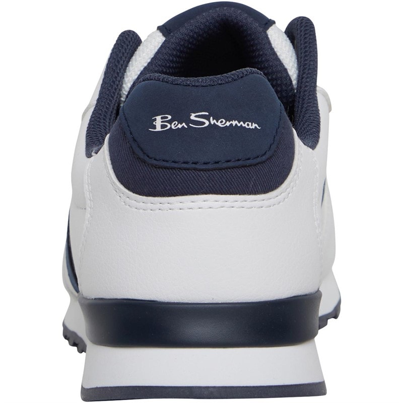 Ben Sherman Herre Owen Retro Sneakers Hvid - Billede 3