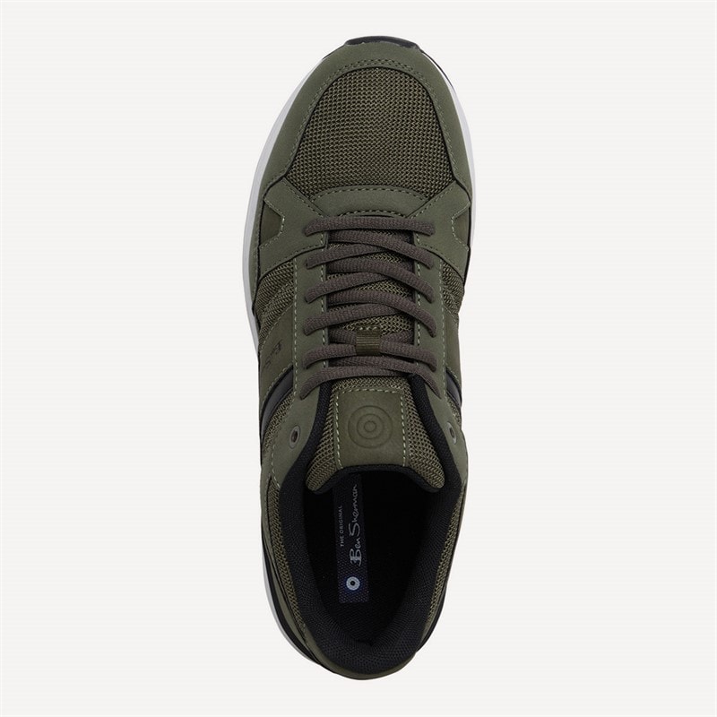 Ben Sherman Mænd Fowler Sneakers Khaki/Sort - Billede 4
