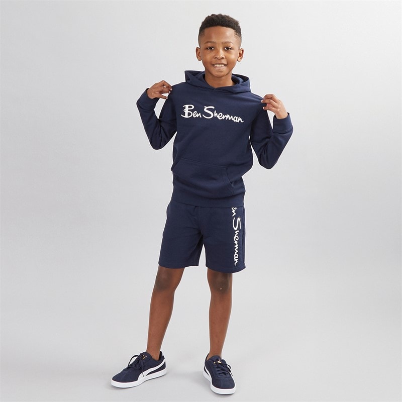 Ben Sherman Drenge Sig Shorts Blå - Billede 4