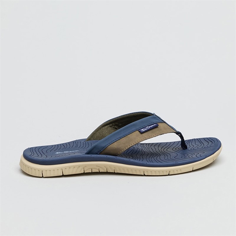 Ben Sherman Herre Surfside Klip-klapper Blå - Billede 2