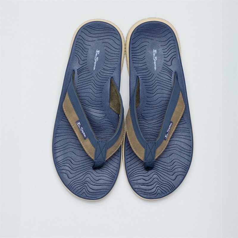 Ben Sherman Herre Surfside Klip-klapper Blå - Billede 3