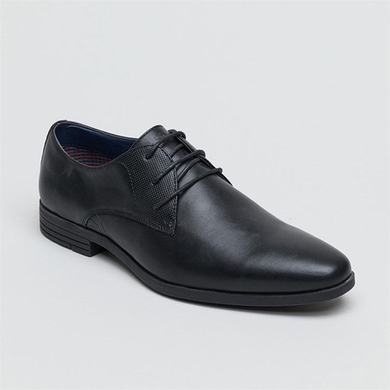 Ben Sherman Herre Derek Derby Sko Sort - Billede 2