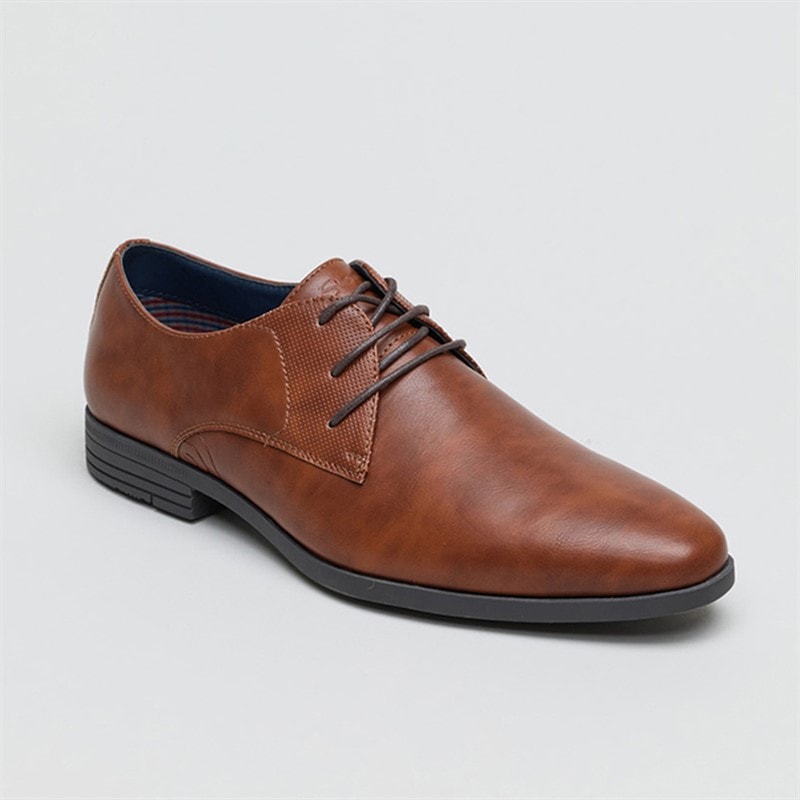 Ben Sherman Herre Derek Derby Sko Brun - Billede 2
