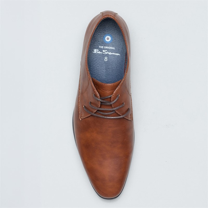 Ben Sherman Herre Derek Derby Sko Brun - Billede 3