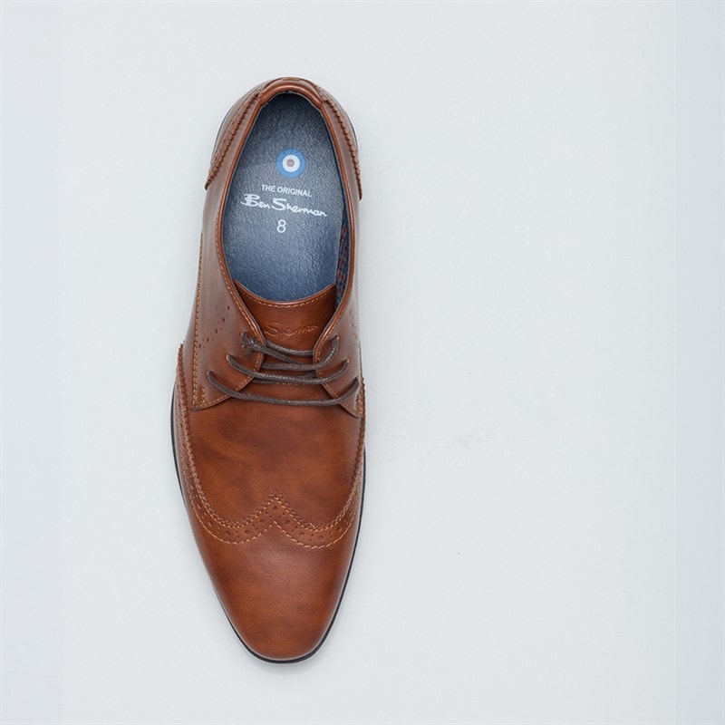 Ben Sherman Herre Clive Brogues Mørk gulbrun - Billede 3