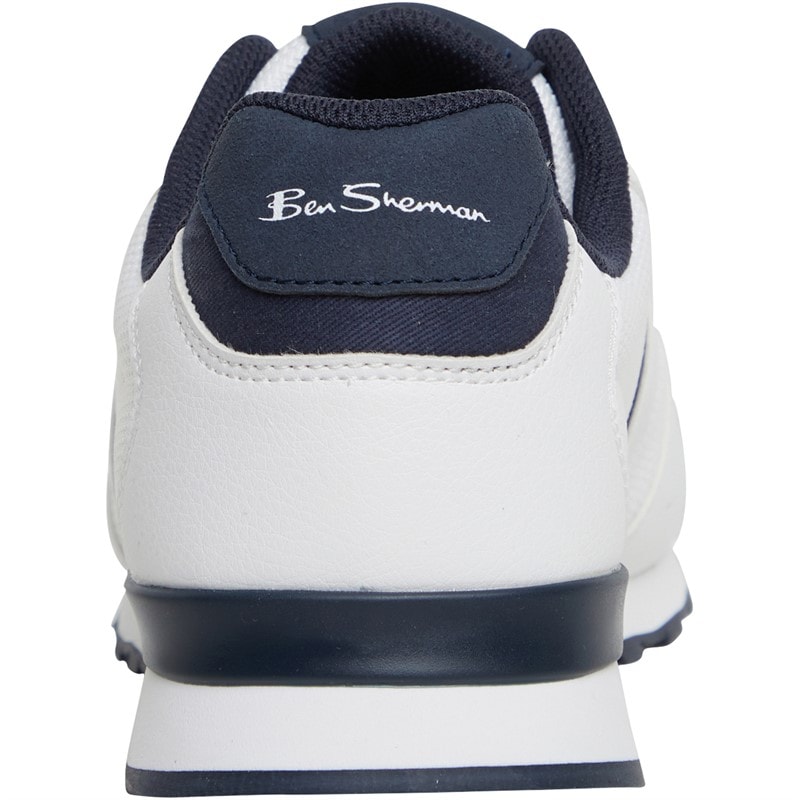 Ben Sherman Herre Owen Retro Sneakers Hvid - Billede 3