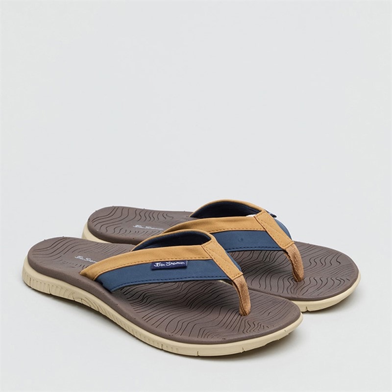 Ben Sherman Herre Surfside Klip-klapper Brun - Billede 1