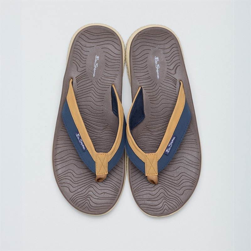 Ben Sherman Herre Surfside Klip-klapper Brun - Billede 3