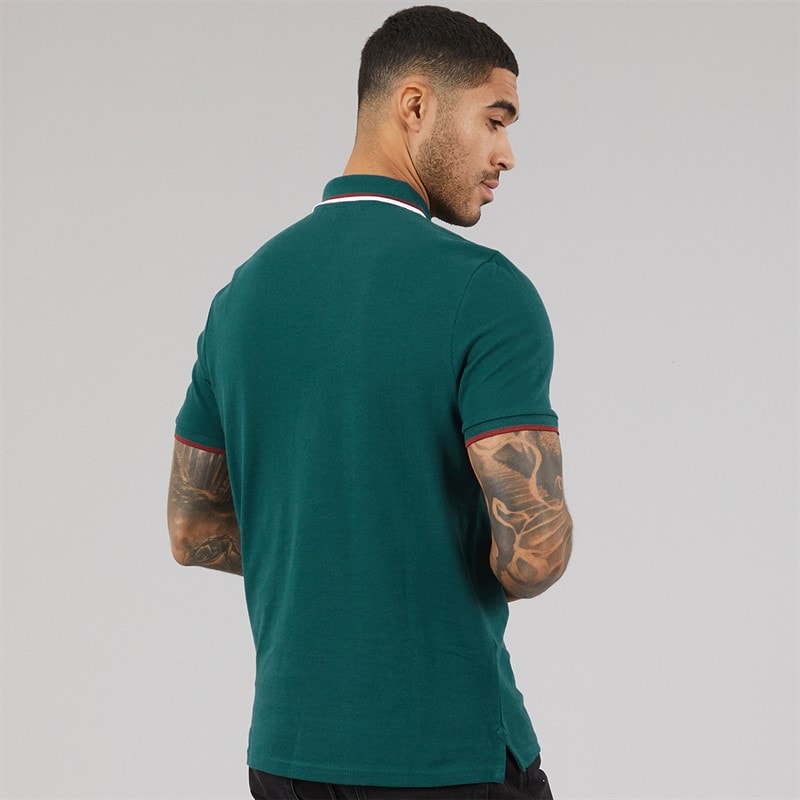 Ben Sherman Herre tværstribet polo skjorte Jade - Billede 2