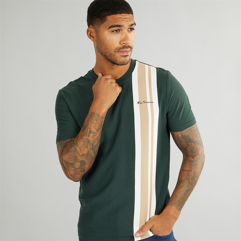 Ben Sherman Herre House Mod T-shirts Grøn - Billede 1
