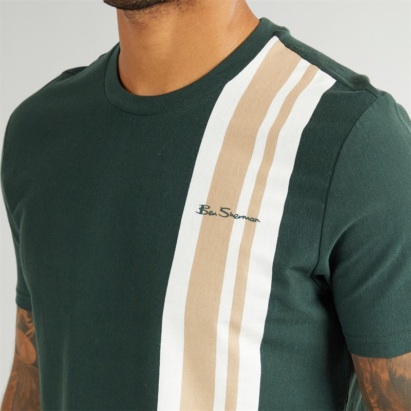 Ben Sherman Herre House Mod T-shirts Grøn - Billede 3