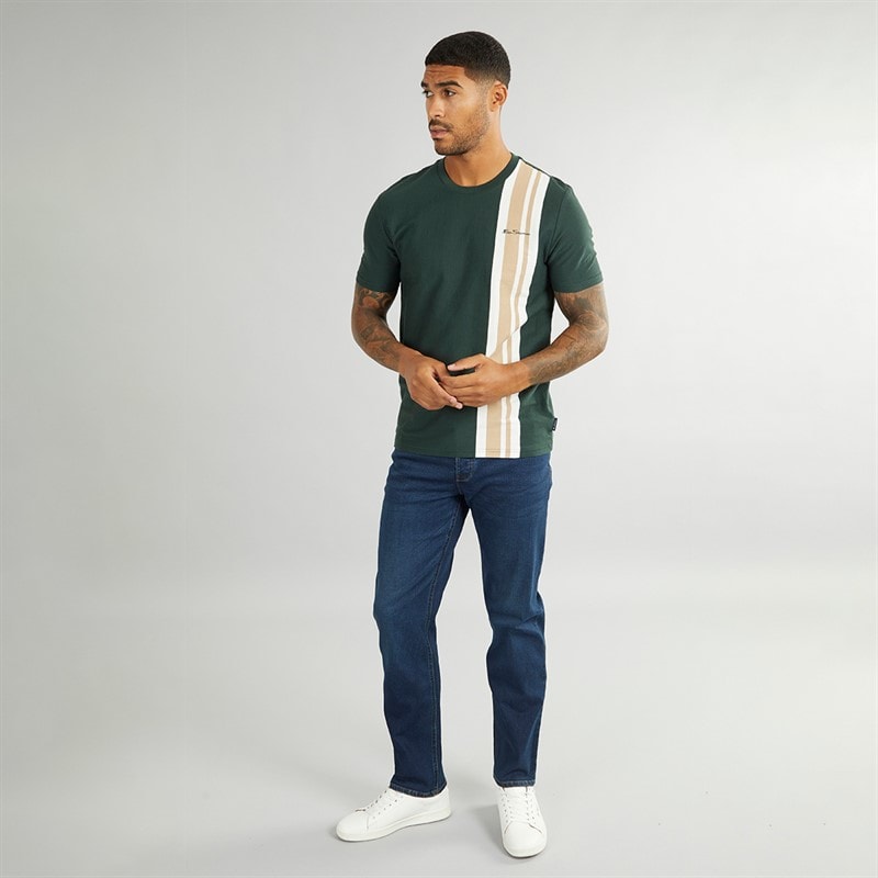 Ben Sherman Herre House Mod T-shirts Grøn - Billede 4