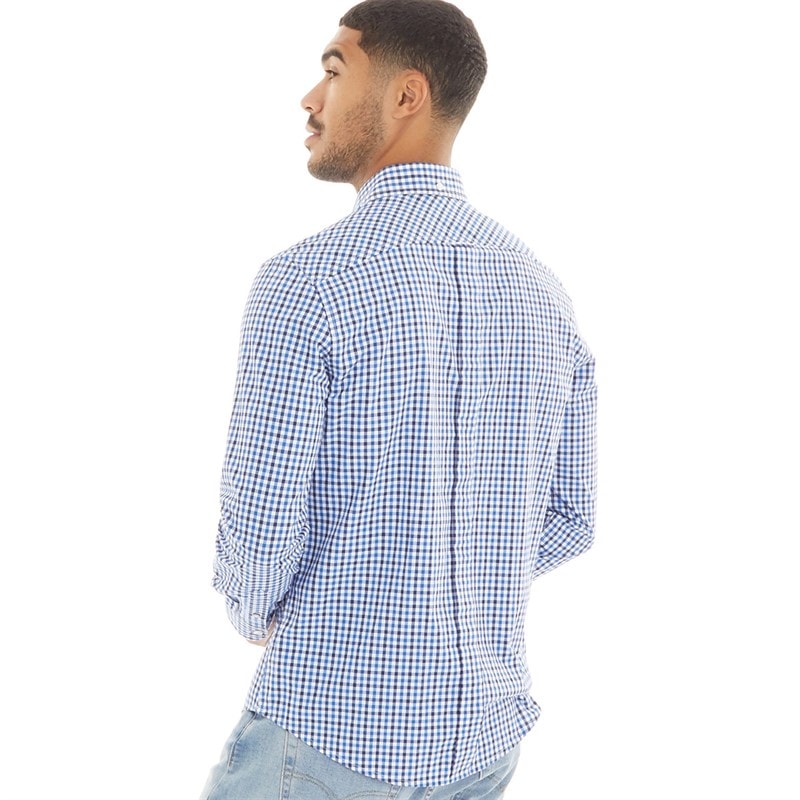 Ben Sherman Herre Three Gingham Langærmet shirts Blå - Billede 2