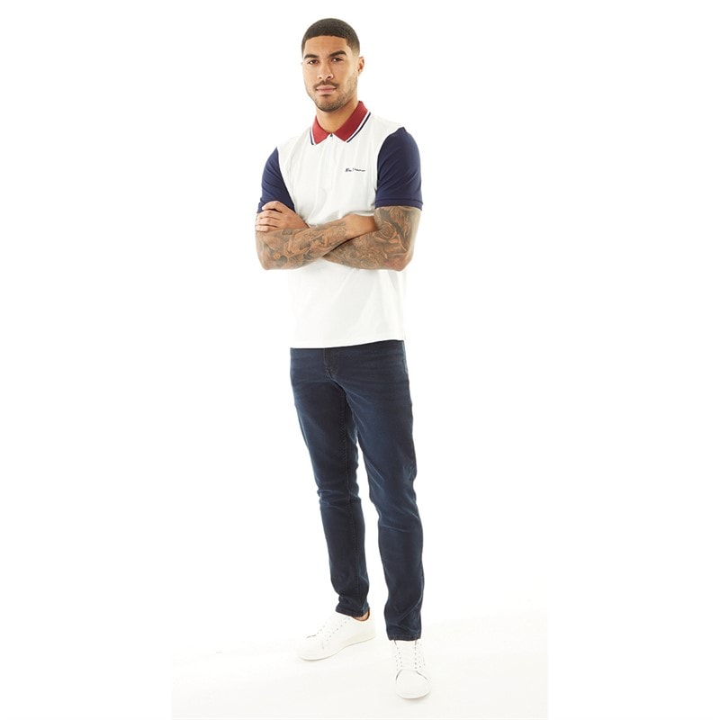 Ben Sherman Herre Slim Jeans Blå - Billede 4