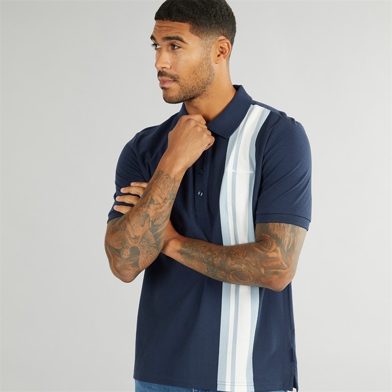 Ben Sherman Herre House Mod Kortærmet poloer Blå