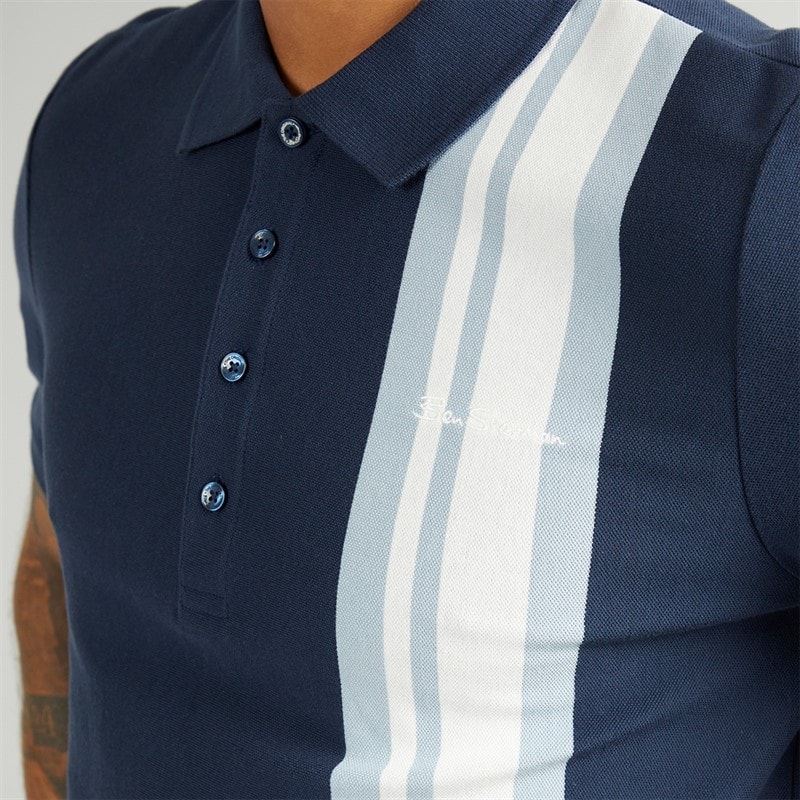 Ben Sherman Herre House Mod Kortærmet poloer Blå - Billede 3