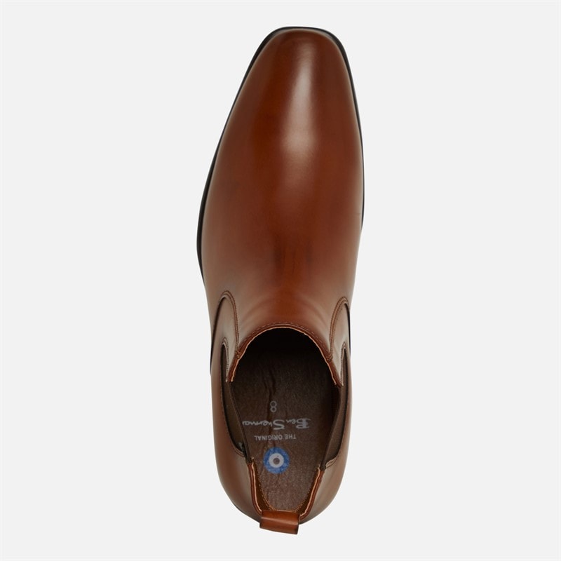 Ben Sherman Herre Durham Chelsea Ankelstøvler Brun - Billede 4
