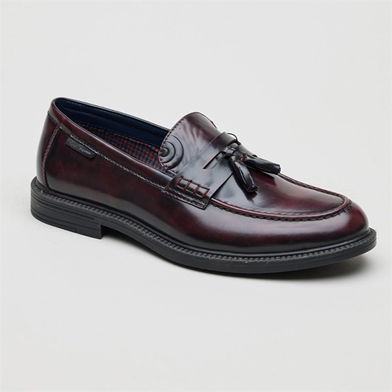 Ben Sherman Herre Chancery Tassle Hyttesko Rød - Billede 2