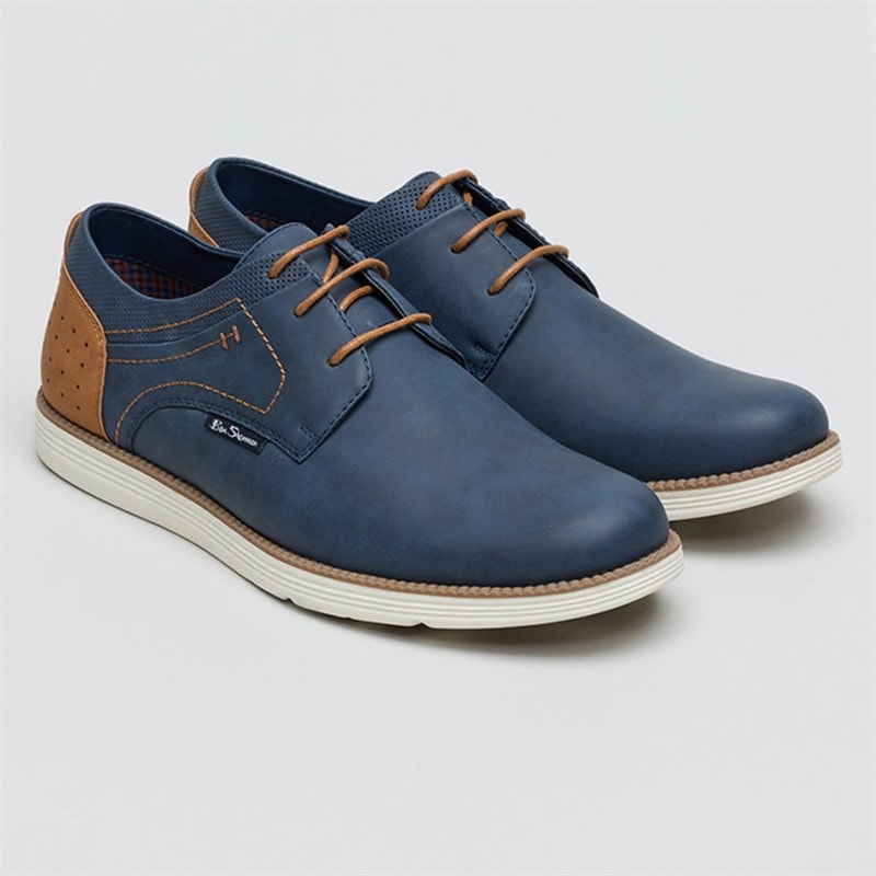 Ben Sherman Herresko Havana Blå/Tan - Billede 2