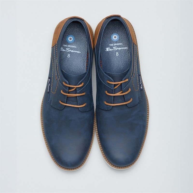 Ben Sherman Herresko Havana Blå/Tan - Billede 3
