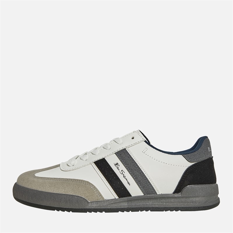 Ben Sherman Hvid/Grå/Sort Sokka Stripe Sneakers til herre