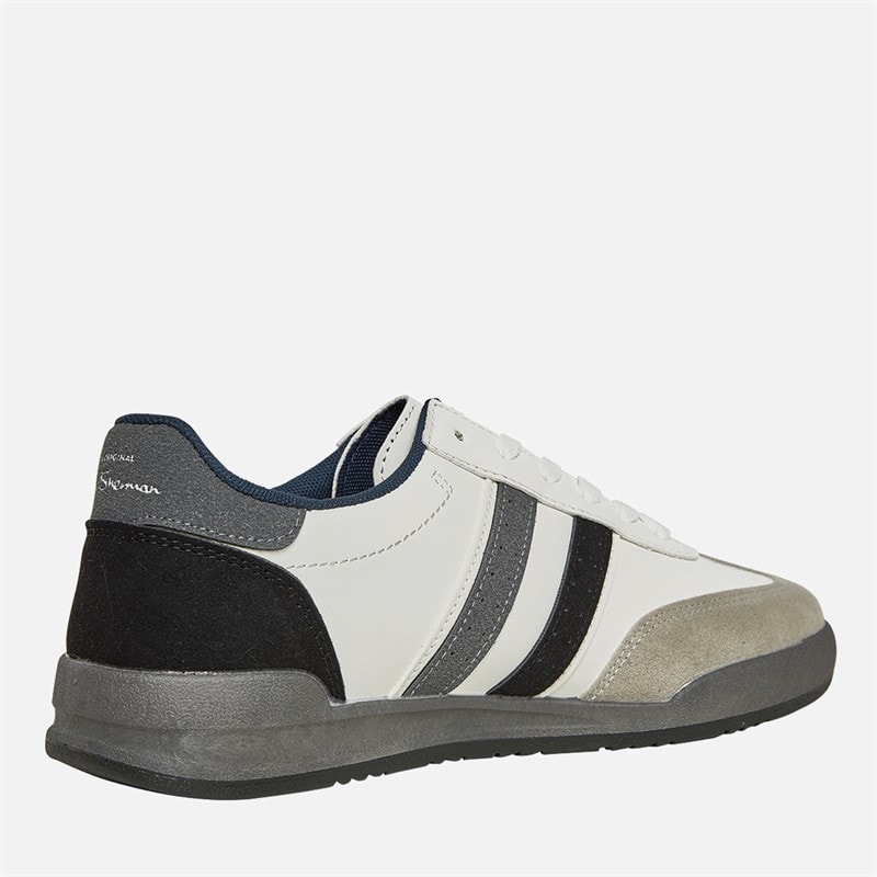 Ben Sherman Hvid/Grå/Sort Sokka Stripe Sneakers til herre - Billede 5