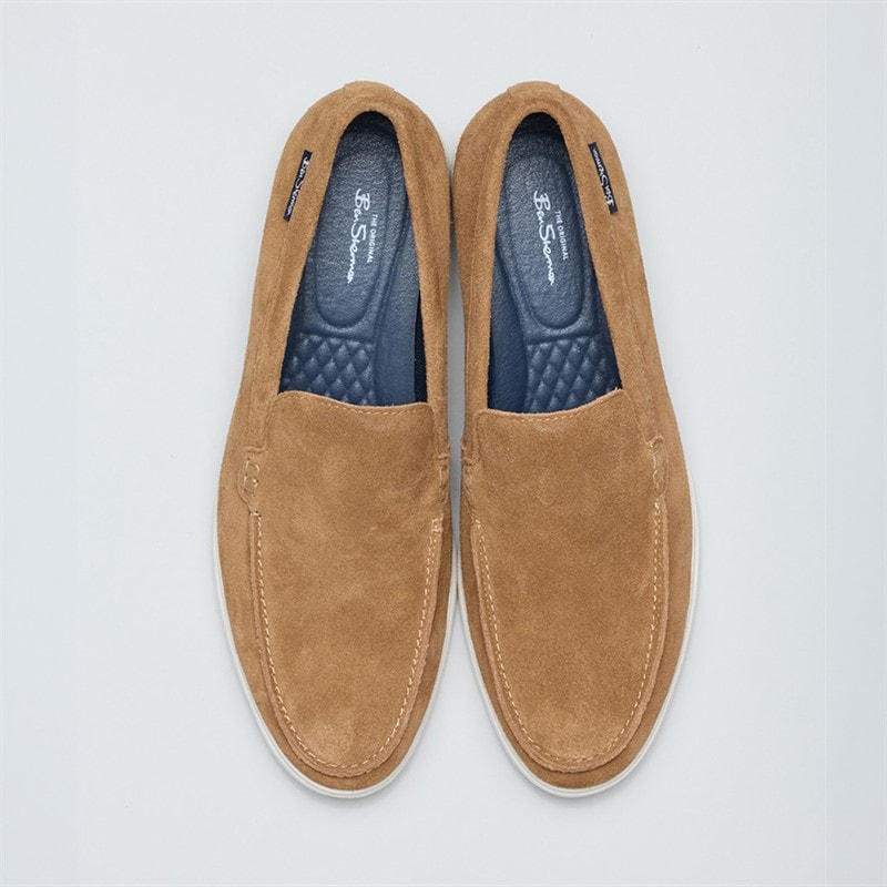 Ben Sherman Herre Amarillo Loafers Tan Ruskind - Billede 3