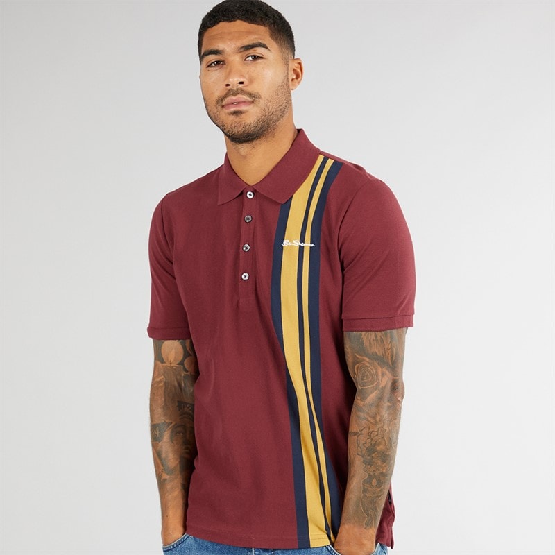 Ben Sherman Herre House Mod Polo Wine - Billede 1