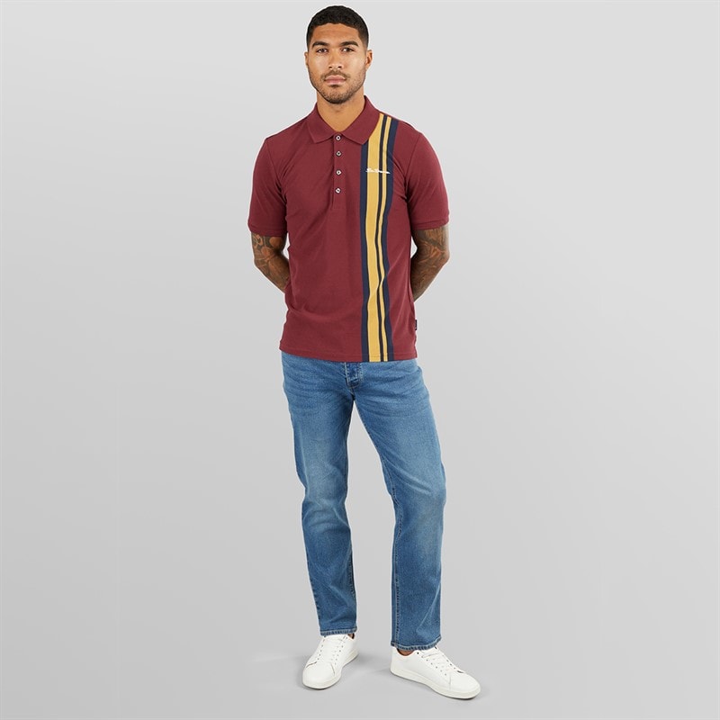 Ben Sherman Herre House Mod Polo Wine - Billede 3