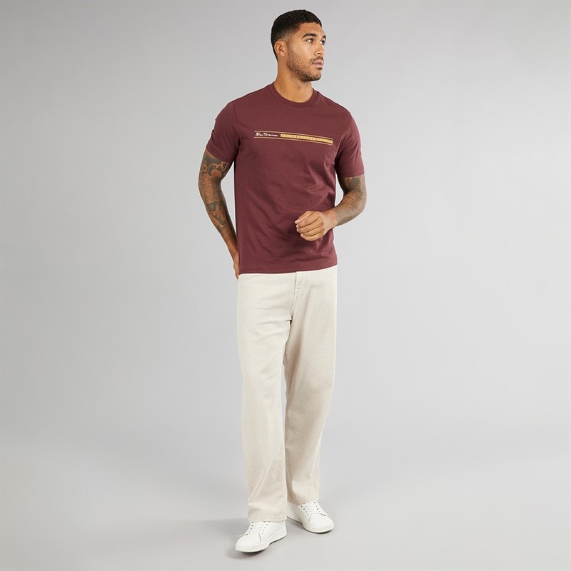Ben Sherman Herre Tre Pak Blandede T-Shirts Multi - Billede 4