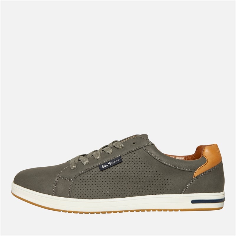 Ben Sherman Herre Detour Perf Sko Grå PU - Billede 1